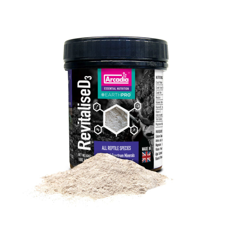 Arcadia EarthPro Optimised 52 Leopard Gecko D3 Supplement Wilderness Woodend New Zealand reptile supplies