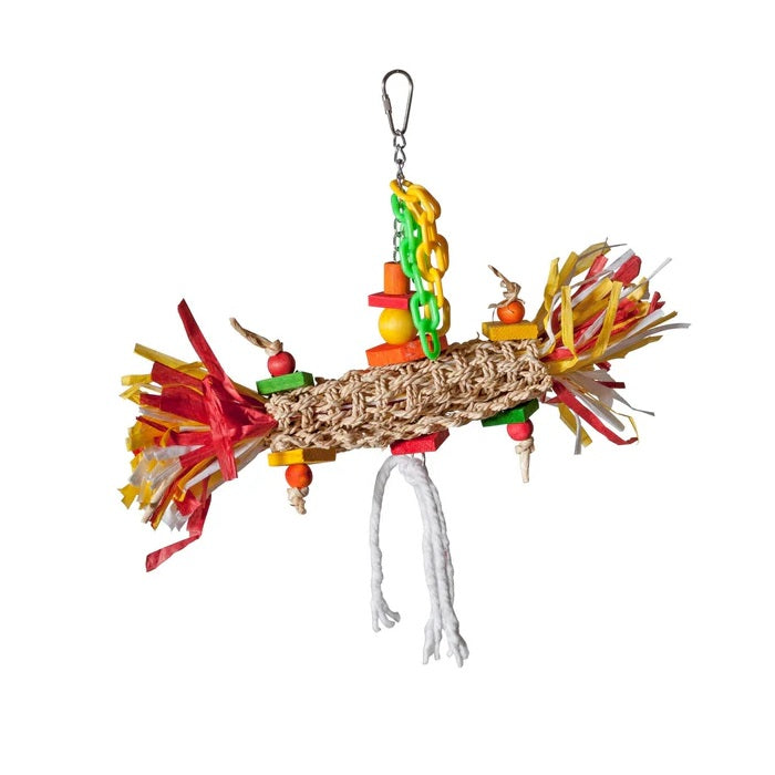 Featherland Bird Toy Confetti Burrito Wilderness Woodend Bird Supplies Christchurch Shop Online Quality Bird Supplies Best Bird Toys