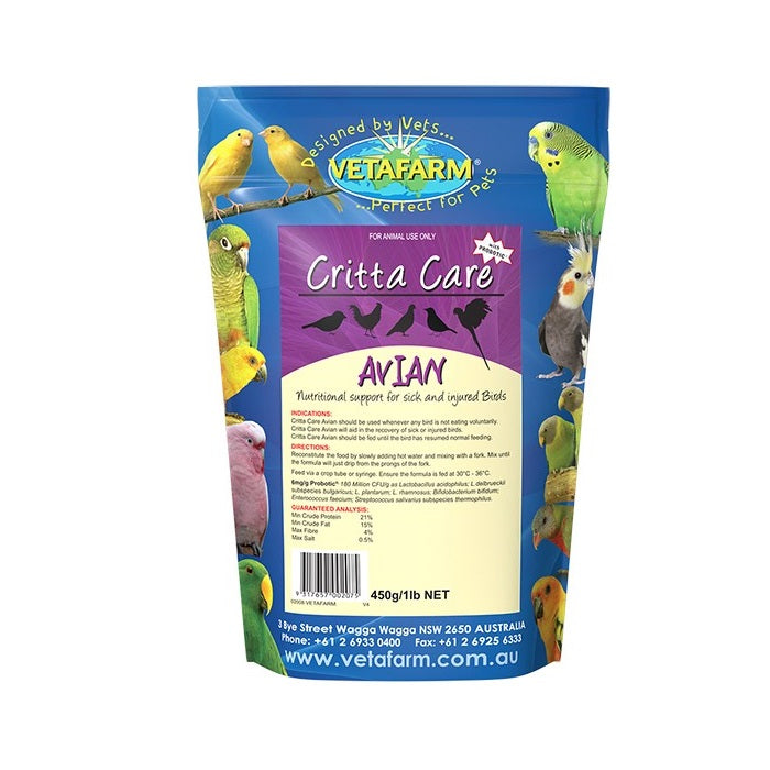 Vetafarm Critta Care Avian 450gm