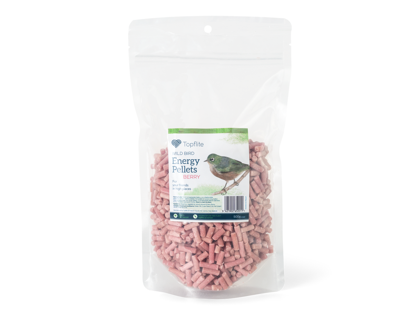 Topflite Wild Bird Energy Pellets Berry 500g