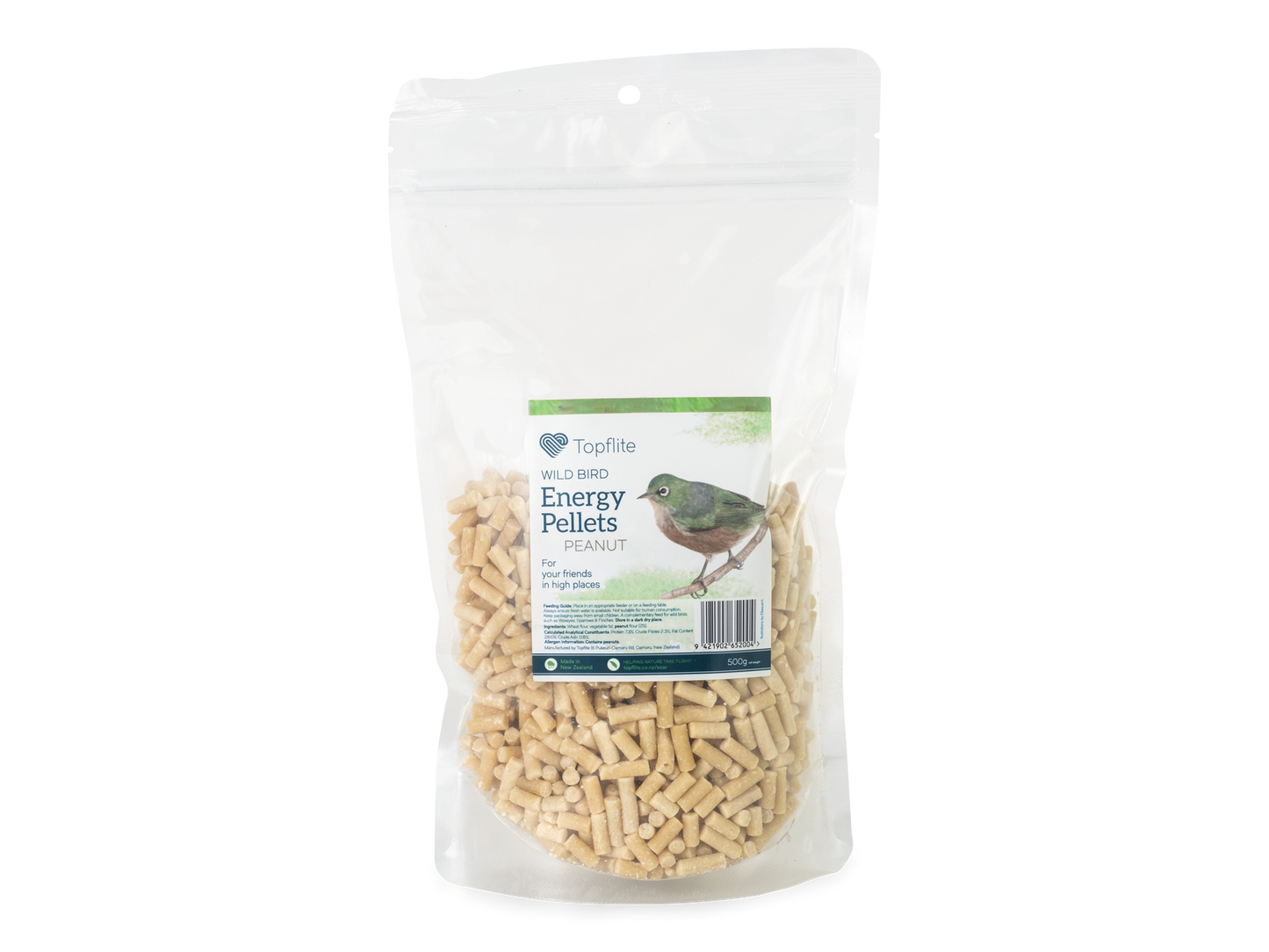 Topflite Wild Bird Energy Pellets Peanut 500g
