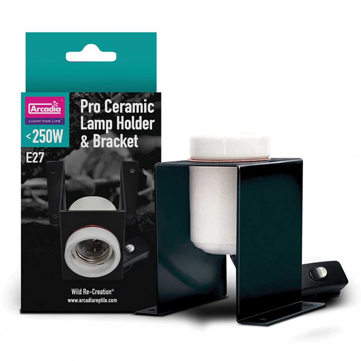 Arcadia Reptile Wilderness Woodend. Ceramic Lamp Holder Pro for all reptile basking heat lamps. Suitable for Bearded Dragons, Blue Tongue Skinks, Water Dragons, Leopard Geckos and Turtles. Reptile Supplies Online New Zealand Best Prices Shipping NZ wide