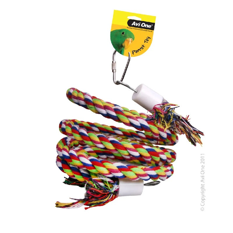 Avi One Rope Twister Bird Parrot Toys NZ Wilderness Woodend Quality Bird Supplies NZ Bird Seed Topflite Vetafarm