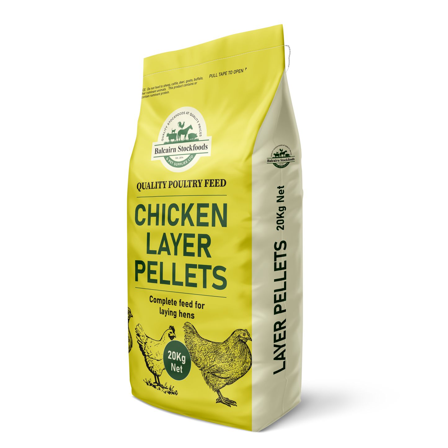 Balcairn Stockfeeds chicken layer pellets 20kg 25kg Best Value chicken food Christchurch Wilderness Woodend Chicken Poultry Supplies