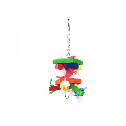Featherland Bird Toy Short Knots 'n Blocks Bird Toys Christchurch Online pet supplies Parrots Galah