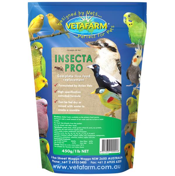 Insectapro Vetafarm 450g Christchurch Pet Shop Wilderness Woodend