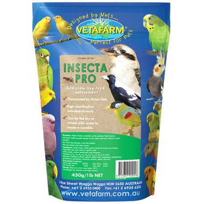 Insectapro Vetafarm 450g Christchurch Pet Shop Wilderness Woodend