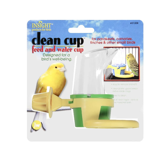 JW Insight Clean Cup Bird Wataer Feeder Nz Quality Bird Supplies Christchurch Online Wilderness Woodend Canary Cockatiel Budgie Seed 