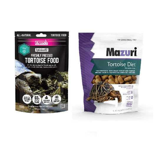 Mazuri + Aracdia Tortoise Food Combo Package Deal