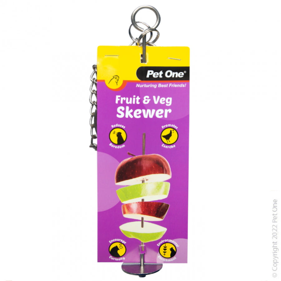Pet One Avi One Fruit Skewer Vege Chickien Chook Poultry Food Feed Wilderness Woodend Christchurch