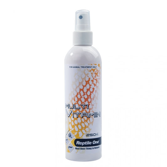 Reptile One Multi Vitamin spray bottle on a white background