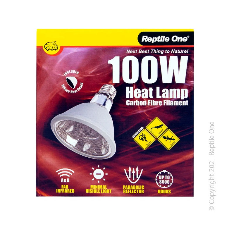 Reptile One Heat Lamp - Carbon Fibre