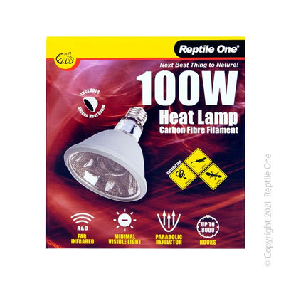 Reptile One Heat Lamp - Carbon Fibre
