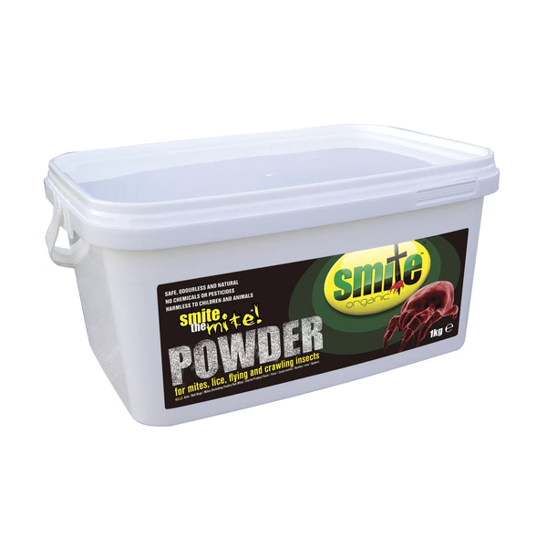 SMITE Organic DE Powder 350g NZ | Diatomaceous Earth Red Mite Treatment ...