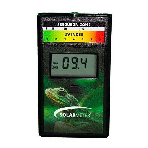 Solarmeter’s Model 6.5R Reptile UV Index Meter. Model 6.5R UV Index Meter with attractive, informative graphics specifically designed for reptile husbandry.