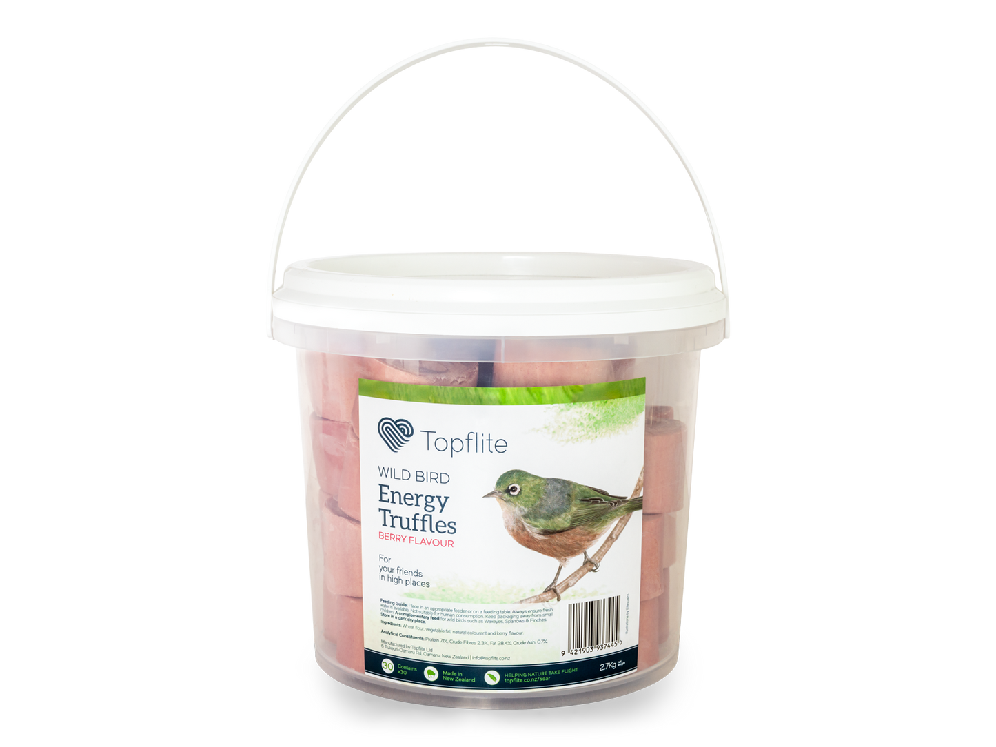 Topflite Wild Bird Energy Truffles - 30Pk Bucket