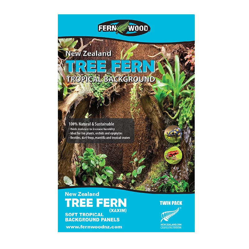 Terrarium Backing Tree Fern Panels - Small 30.5cmx15.2cmx1.5cm