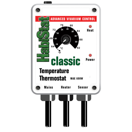 HabiStat Temp Thermostat Classic White 600w